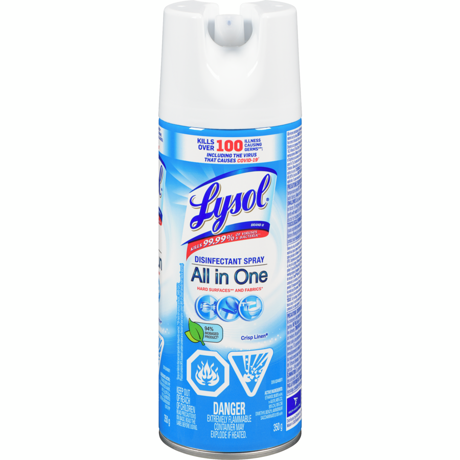 Lysol Disinfectant Spray Crisp Linen 350g x 12