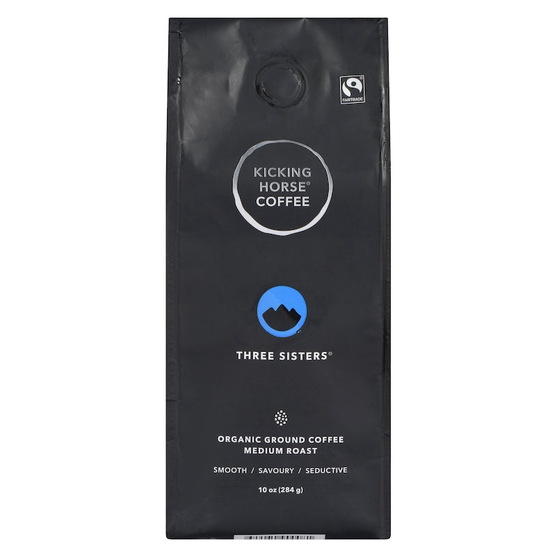 Kicking Horse Coffee  Three Sisters Medium Roast Whole Bean Coffee 454g