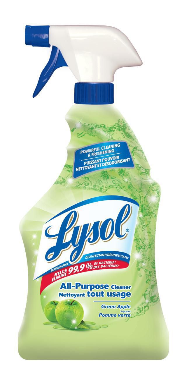 Lysol Green Apple All Purpose Cleaner,  Green Apple, 650ml