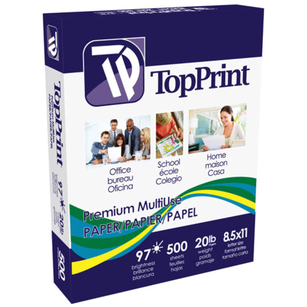 Top Print Printer Paper 8.5 x 11 500 Sheets