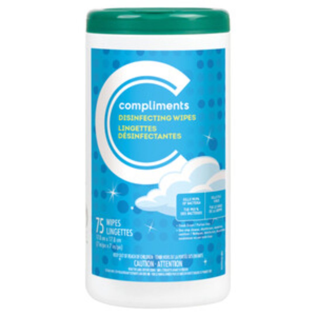 Compliments Fresh Disinfecting Wipes 75 EA