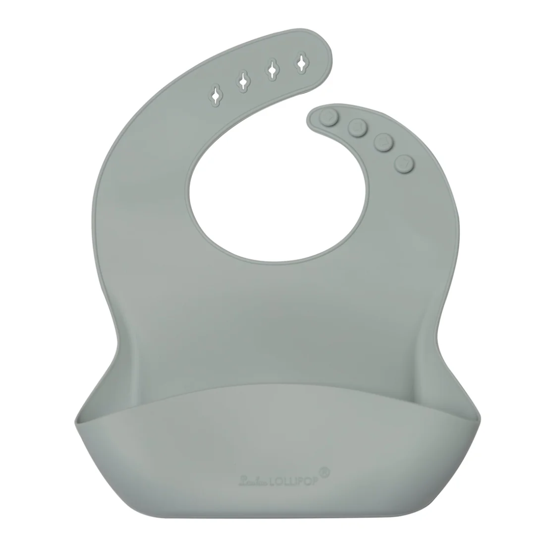 Silicone Bib Gray