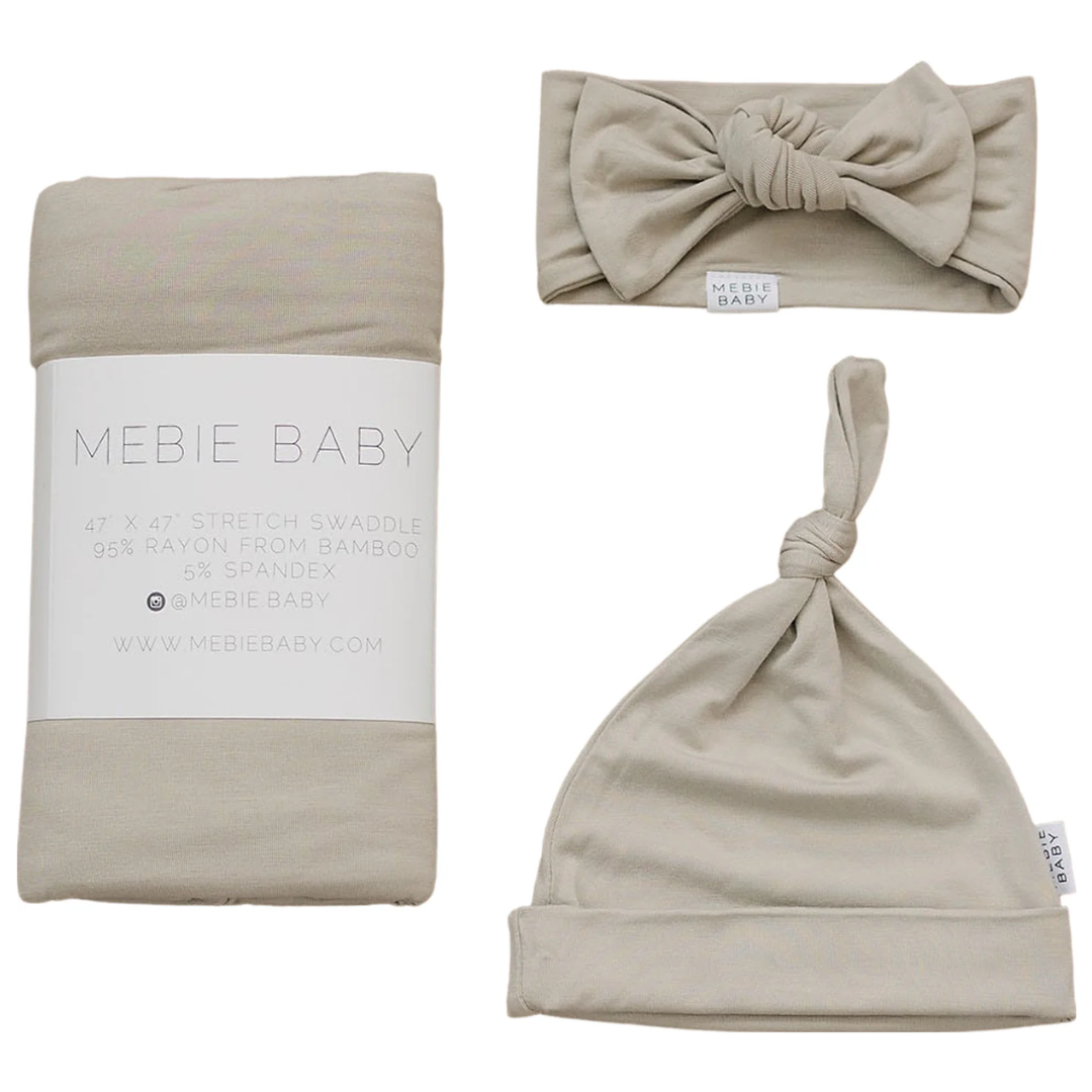 Oatmeal Bamboo Swaddle Wrap Set