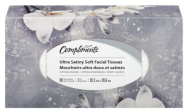 Compliments 2 Ply 126 Sheets Facial Tissue 1 ea