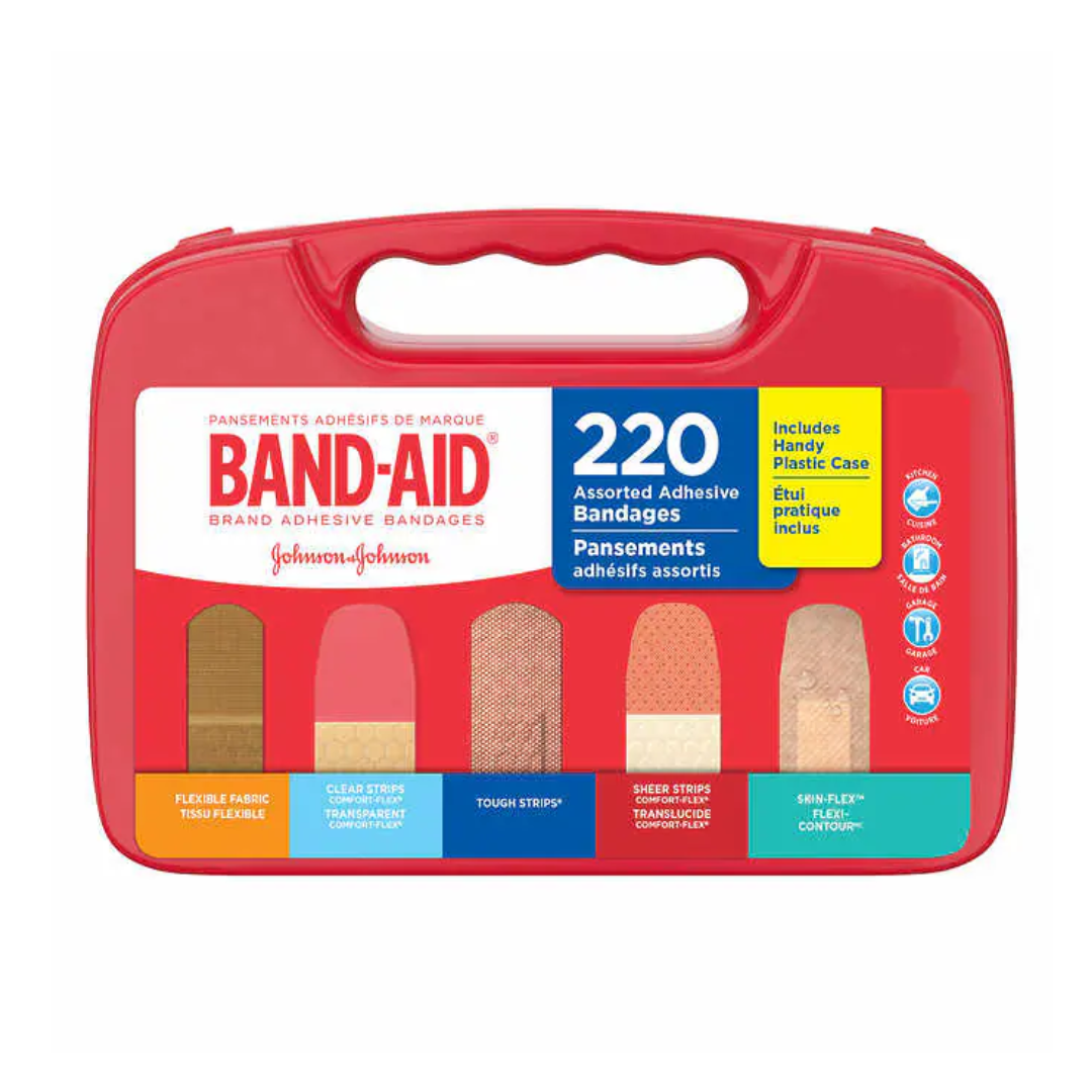 Band-aid Adhesive Bandages Assorted Sizes Pack, 220ct