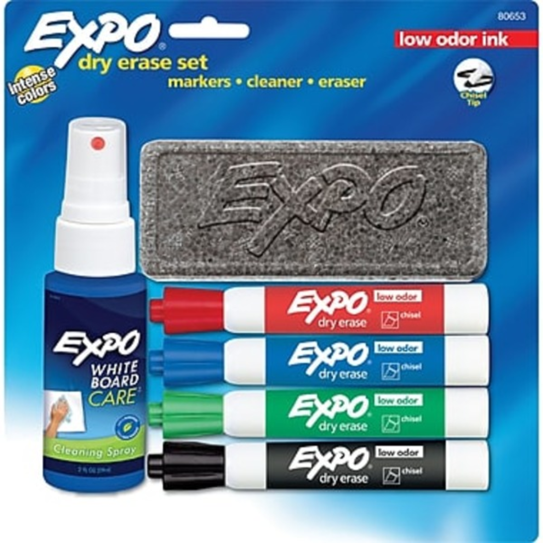 EXPO Low Odor Dry Erase Starter Set