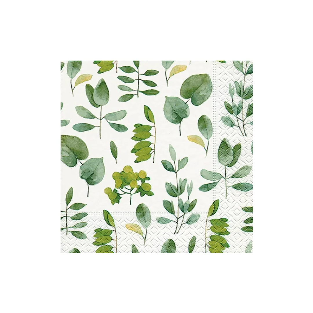 Fresh Leaves- Cocktail Napkin