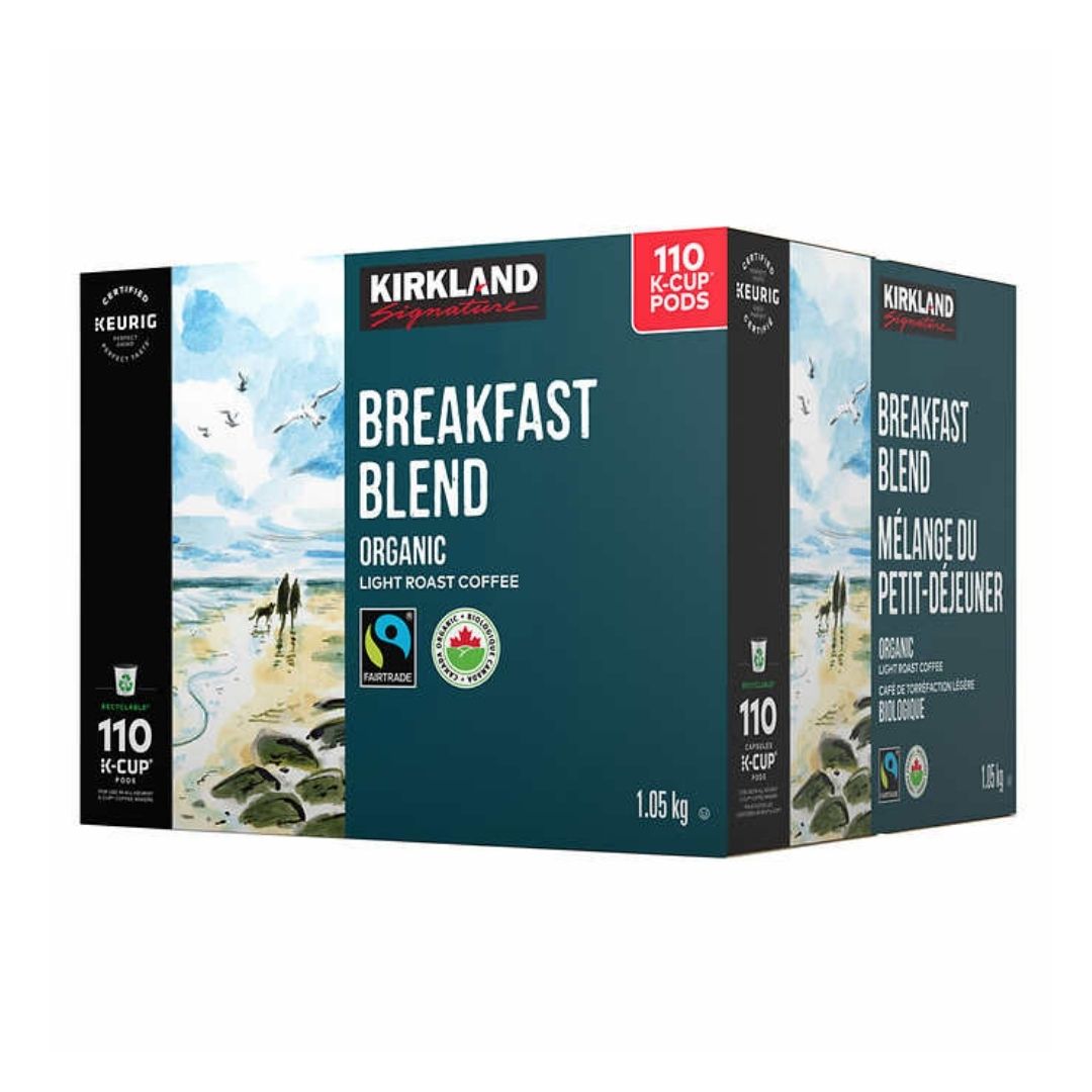 Kirkland Breakfast Blend Coffee K Cups 120ct