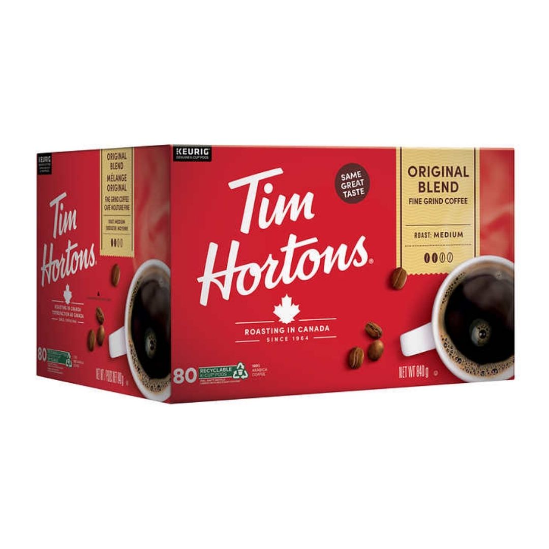 Tim Hortons Original Blend Coffee K Cups 80ct